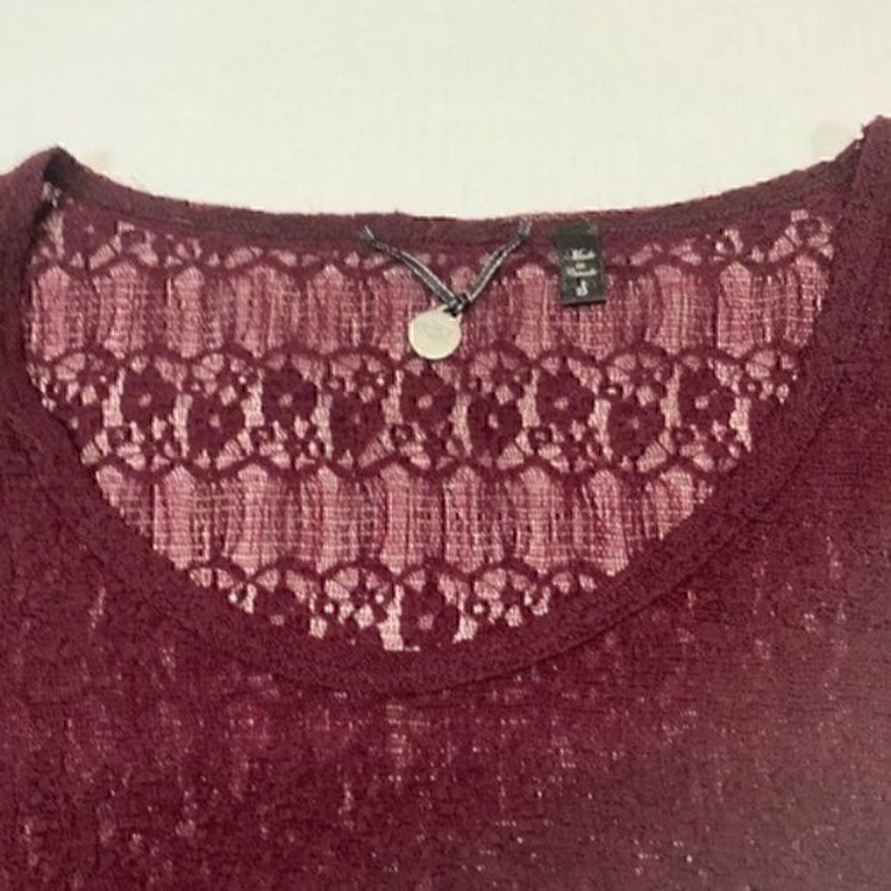 BKE women’s lace 3/4 sleeve top. Size S. - Picture 4 of 6